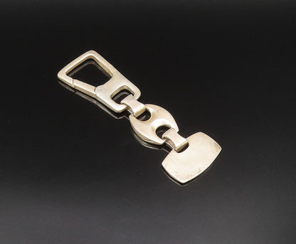 925 Sterling Silver  Vintage Enamel Triangle Anchor Link Key Chain  TR3389