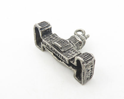 925 Sterling Silver  Vintage Dark Tone U.S. Capitol Building Pendant  PT9255