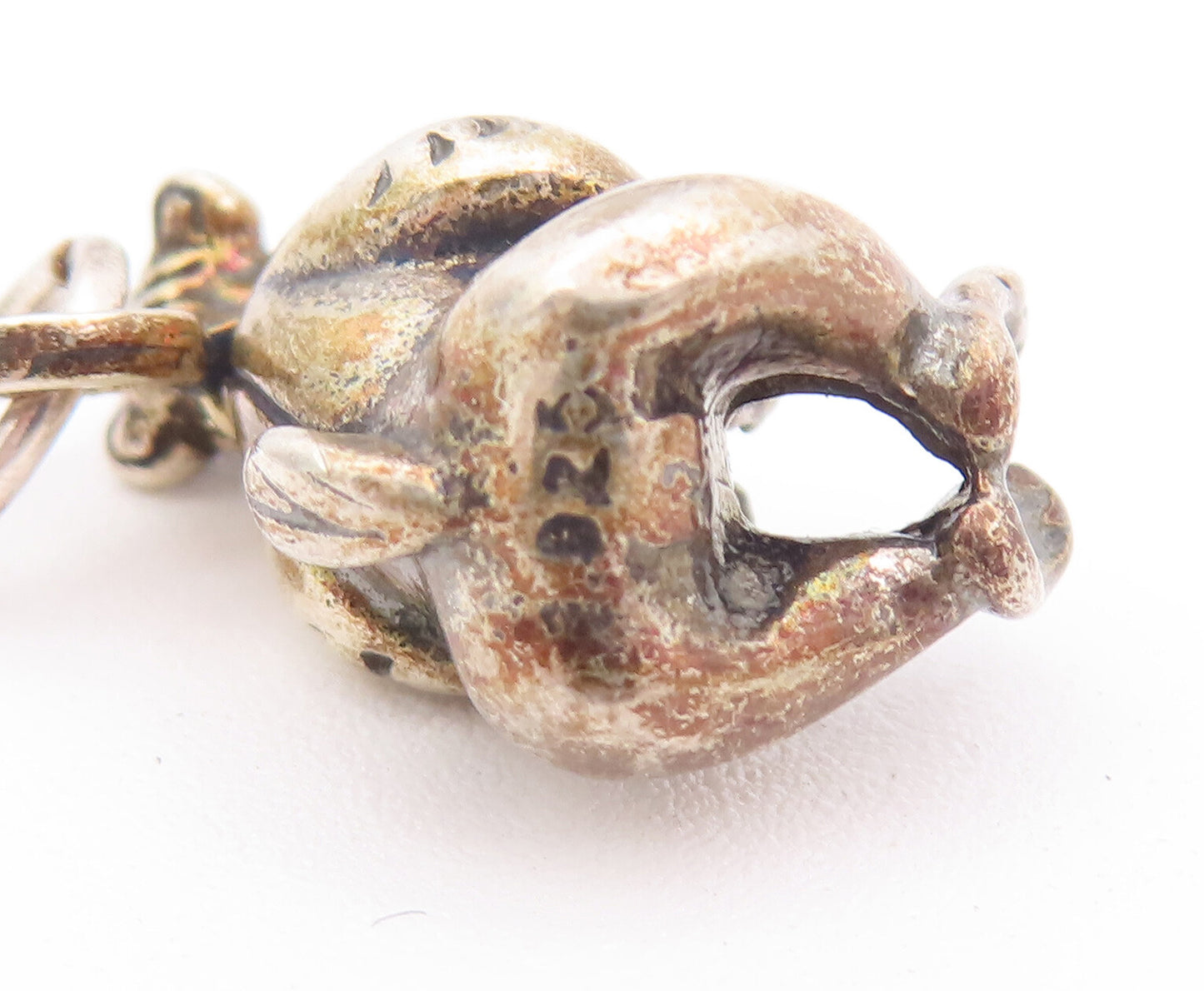 925 Sterling Silver Vintage Pendant DISNEY Carved Goofy From Micky Mouse PT22782