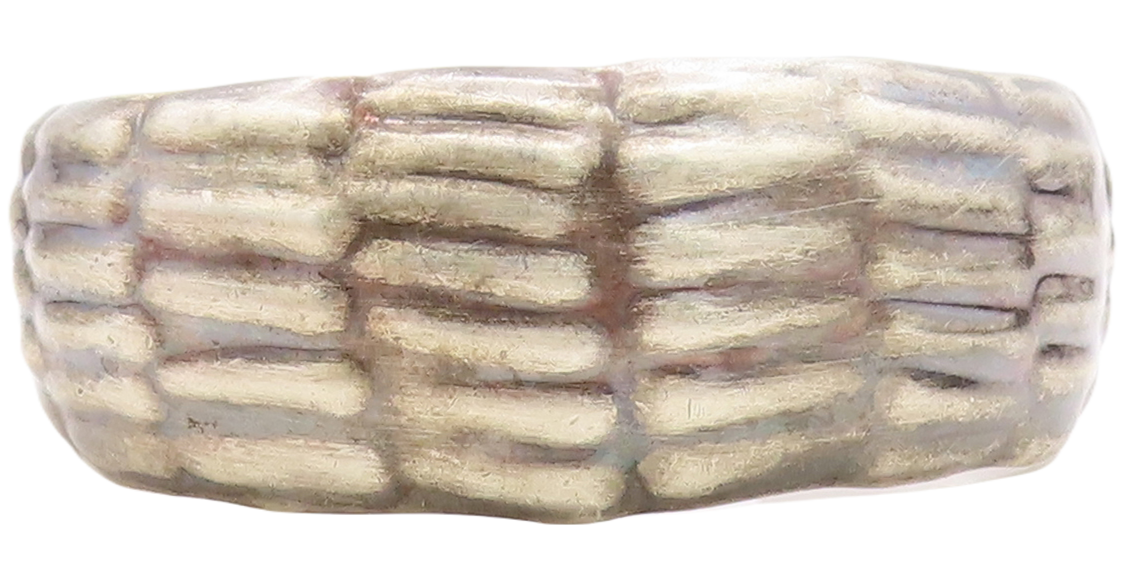 MEXICO 925 Sterling Silver  Vintage Dark Tone Rustic Cuff Bracelet  BT2663