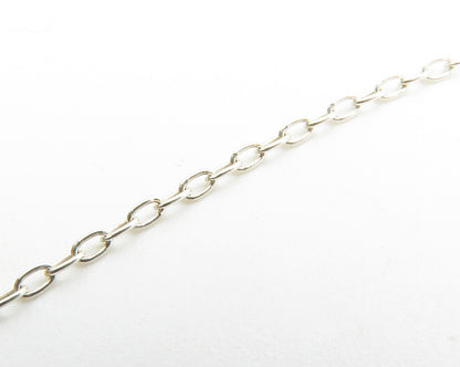 925 Sterling Silver Vintage Multi Shape Cubic Zirconia Chain Necklace NE2210