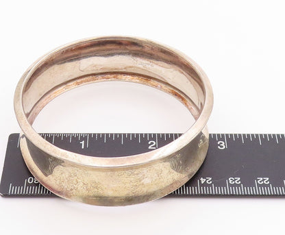 925 Sterling Silver Vintage Bracelet Minimalist Broad Bangle  BT11329