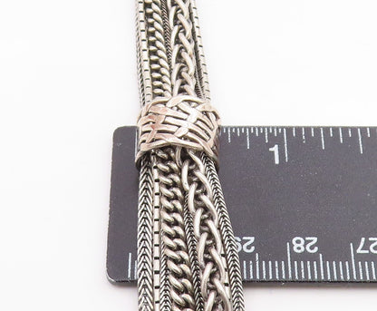 925 Sterling Silver Vintage Bracelet SILPADA Classic Multi Strand Chain  BT12068