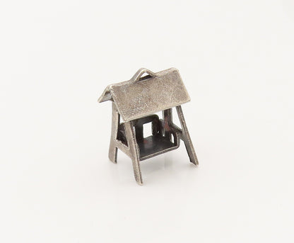 925 Sterling Silver Vintage Mini Swing In Shape Of A Pendant PT21987