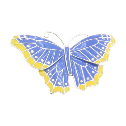 925 Sterling Silver Vintage Pendant Elegant Enameled Butterfly Charm  PT25660