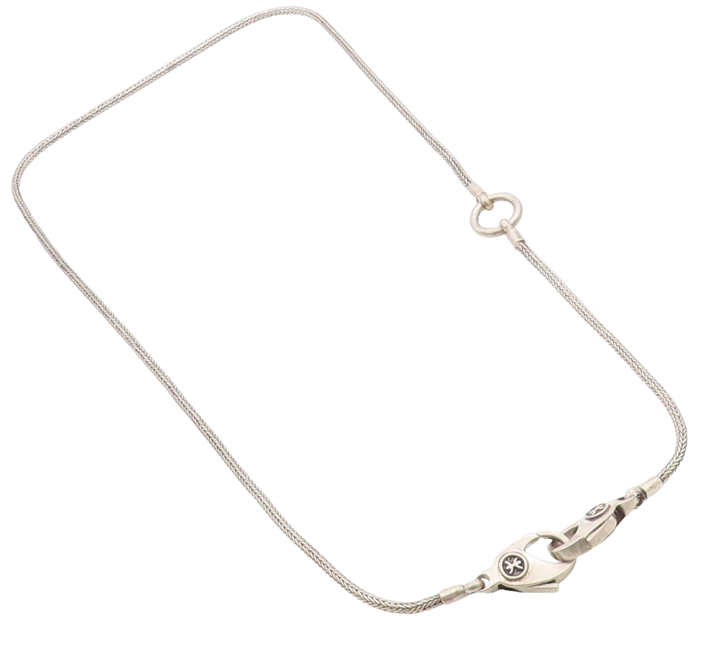 925 Sterling Silver Vintage Necklace Minimalist Curb Link Lobster Clasp  NE4622