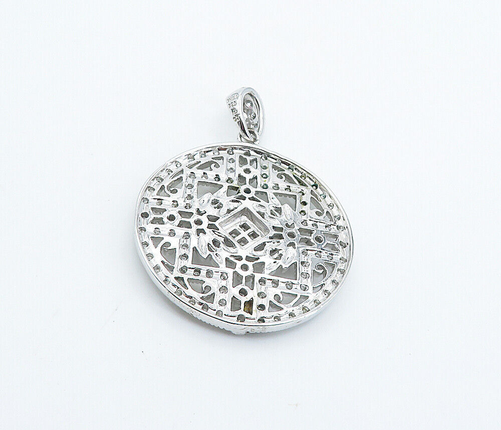 ROSS SIMON 925 Sterling Silver  Cubic Zirconia Floral Vine Pendant  PT6175