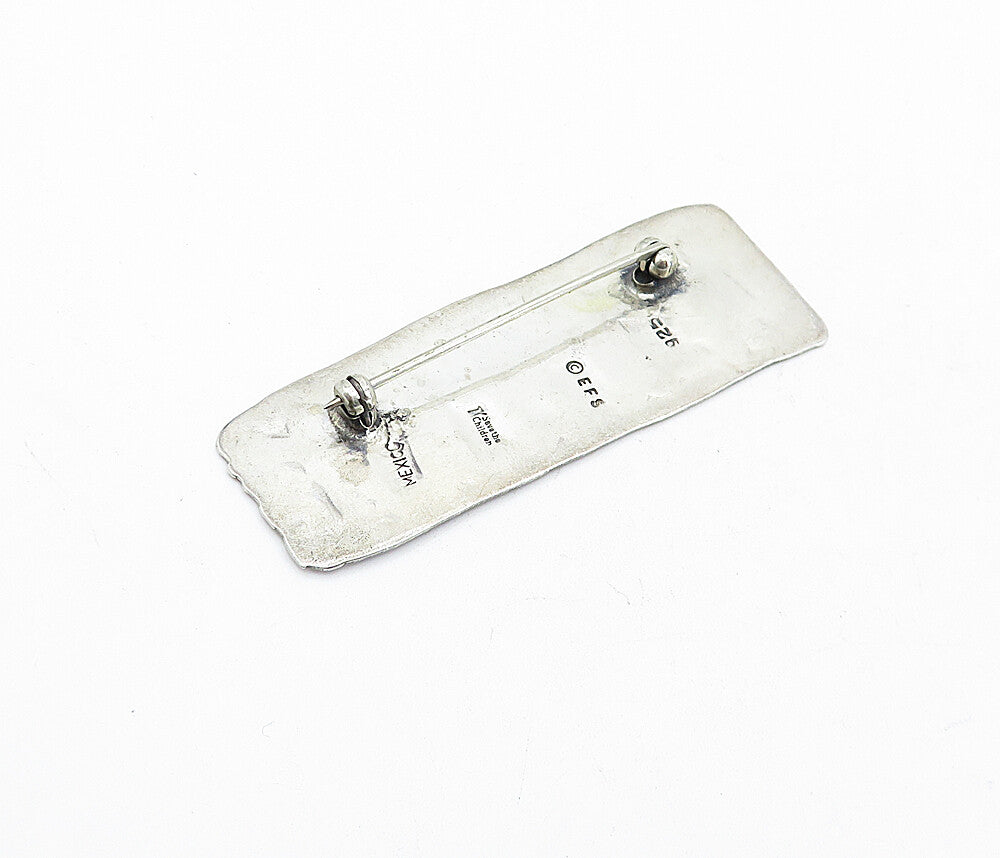 E.F.S. MEXICO 925 Silver  Vintage Children Holding Hands Brooch Pin  BP1587