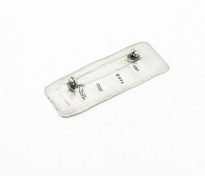 E.F.S. MEXICO 925 Silver  Vintage Children Holding Hands Brooch Pin  BP1587