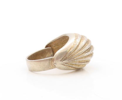 925 Sterling Silver Vintage Ring NAPIER Solid Broad Domed Etched  Sz 8  RG31006