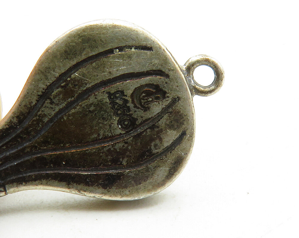 CAROLYN POLLACK RELIOS 925 Silver  Vintage Jasper Balloon Pendant  PT10031