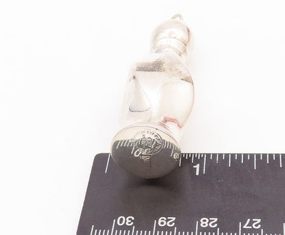 925 Sterling Silver Vintage Pendant MEXICO Puffed Perfume Bottle (OPENS) PT23359