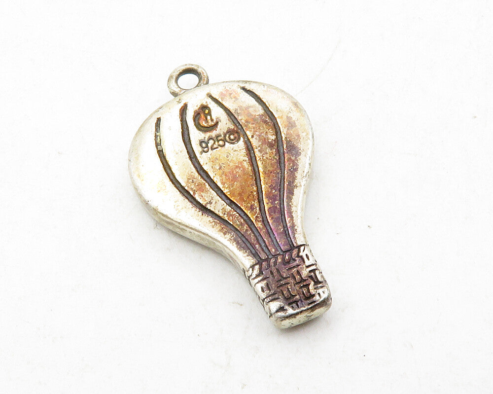 CAROLYN POLLACK RELIOS 925 Silver  Vintage Jasper Balloon Pendant  PT10031