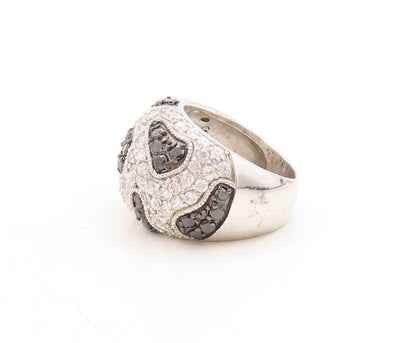 925 Sterling Silver Vintage Ring Designer Spinel & Topaz Inlay  Sz 7  RG31274