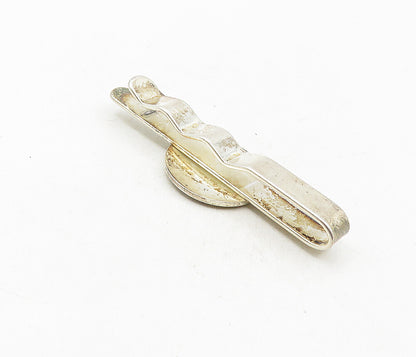 925 Sterling Silver  Vintage Navan R.F.C. Rugby Club Badge Tie Clip  TR1417
