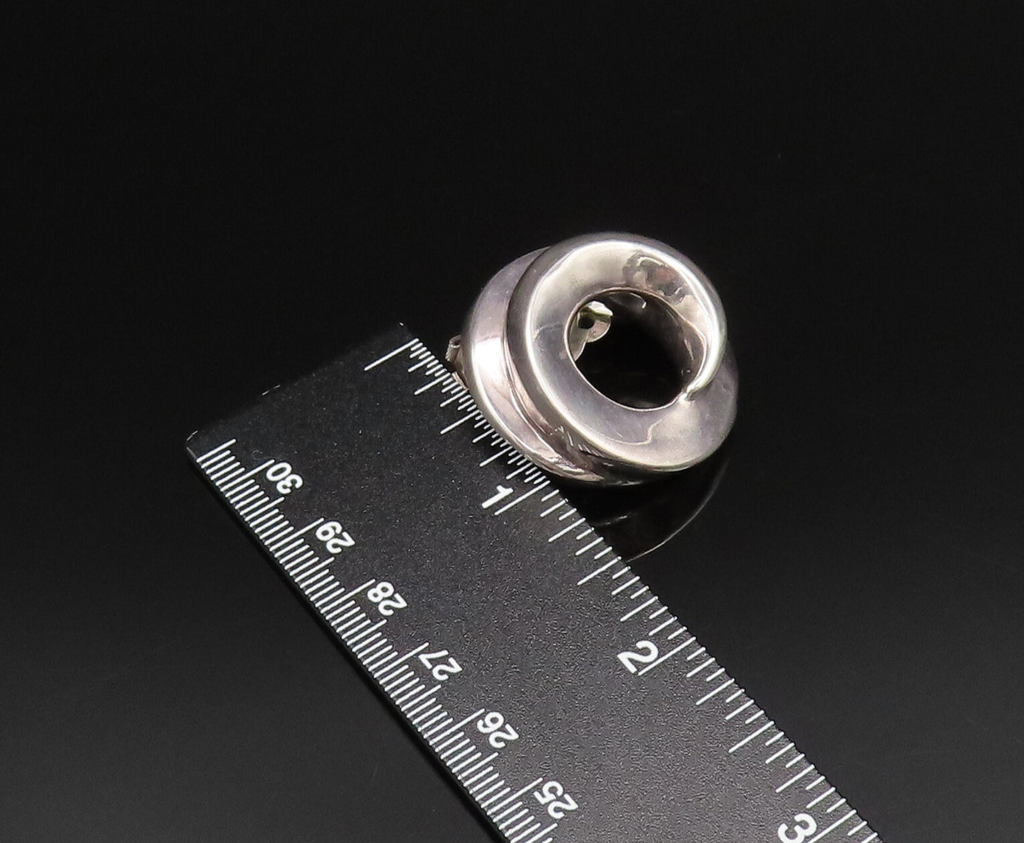 BAYANIHAN 925 Silver  Vintage Spiral Open Circle Non Pierced Earrings  EG12092