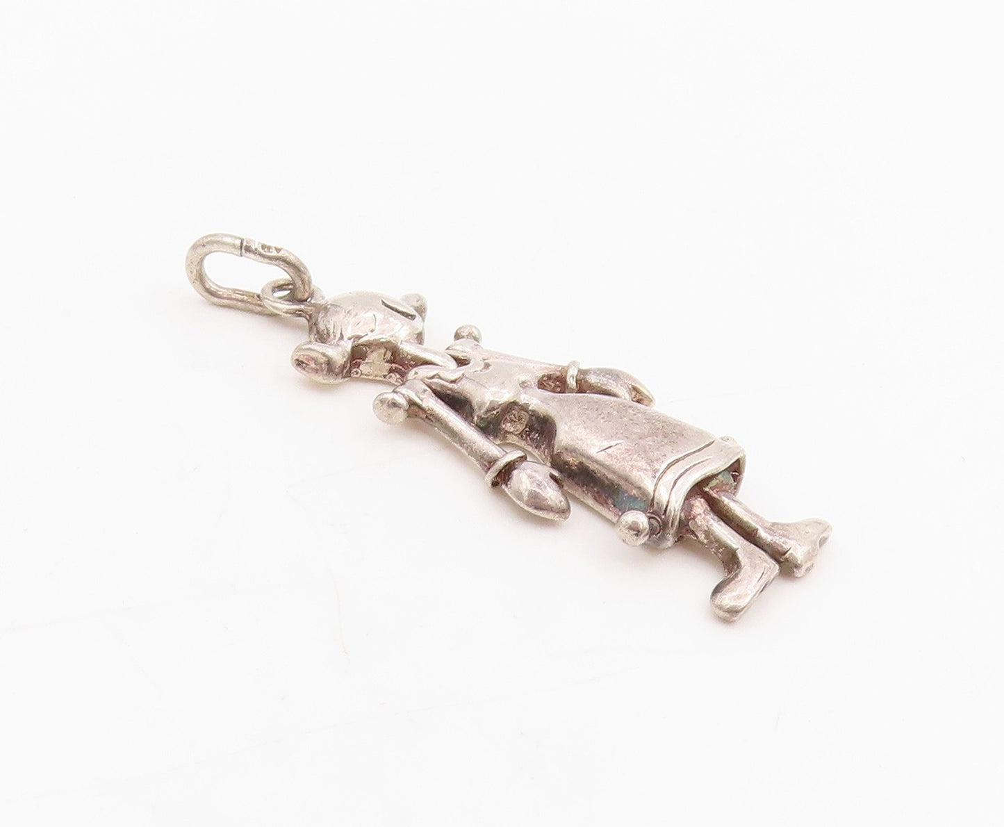 925 Sterling Silver Vintage Pendant Olive Oyl Figurine Charm MOVES  PT25470