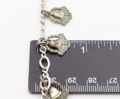 925 Sterling Silver Vintage Bracelet OC TANNER Attendance Award Charm  BT12155
