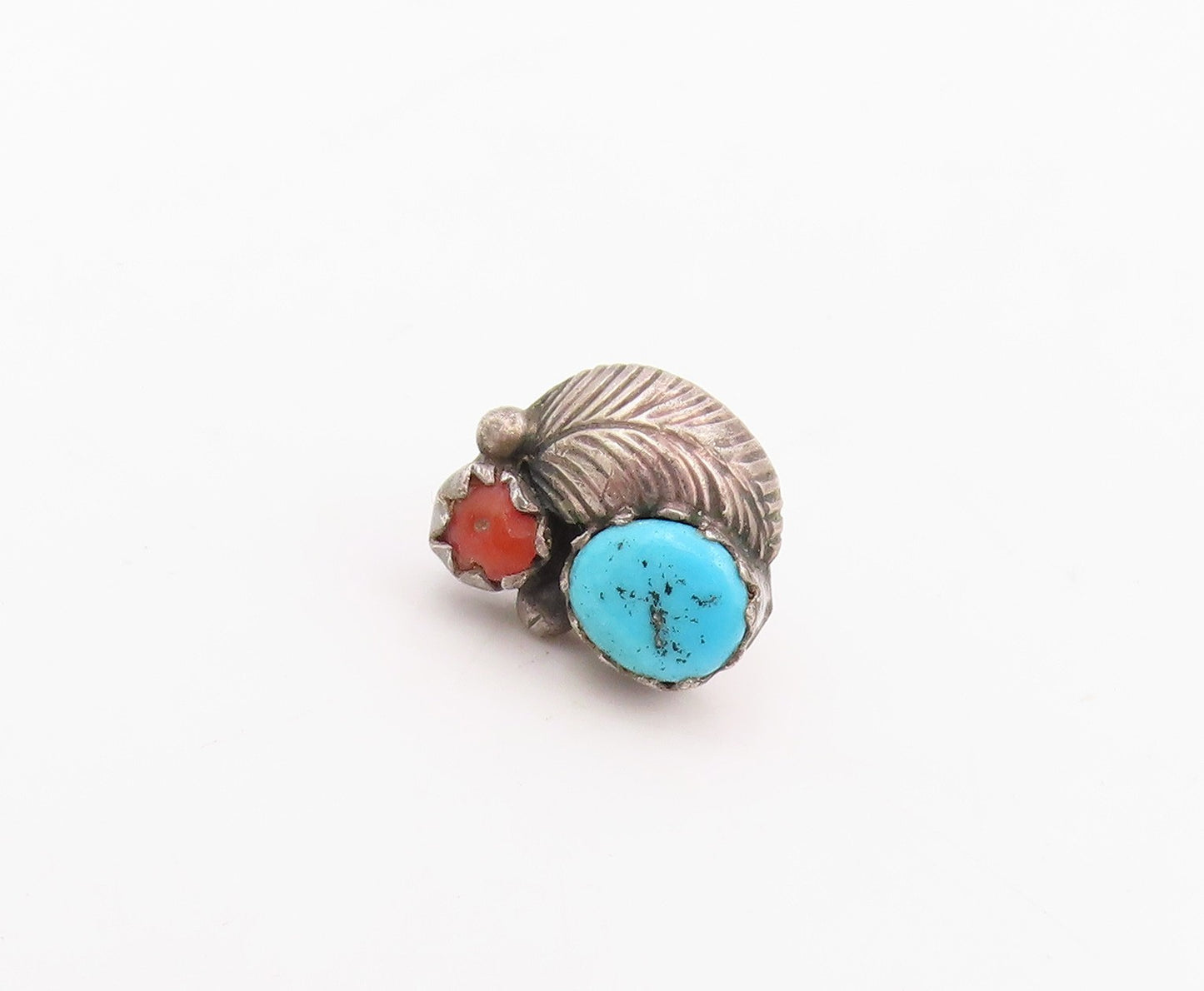 925 Sterling Silver Vintage Earrings NAVAJO Turquoise Single Pieces  EG14302