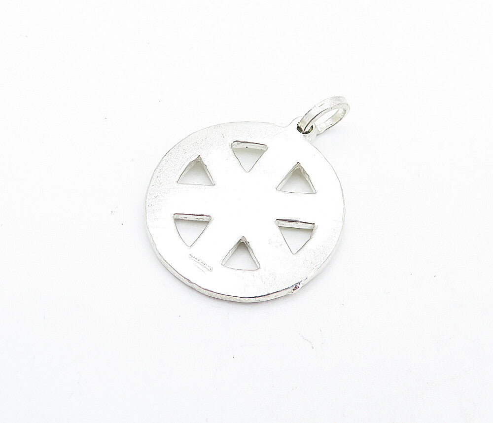 925 Sterling Silver  Vintage Emergency Medical Technician Pendant  PT4511