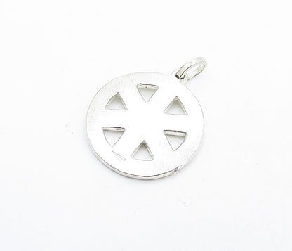 925 Sterling Silver  Vintage Emergency Medical Technician Pendant  PT4511