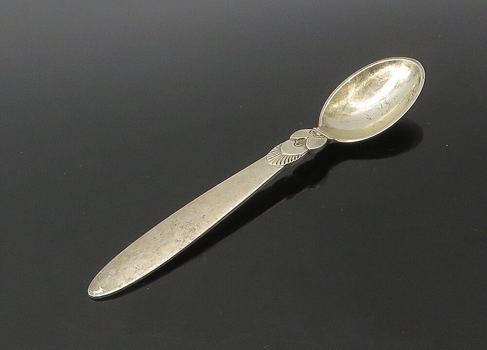 DENMARK 925 Sterling Silver  Vintage Shiny Demitasse Espresso Spoon  TR3103