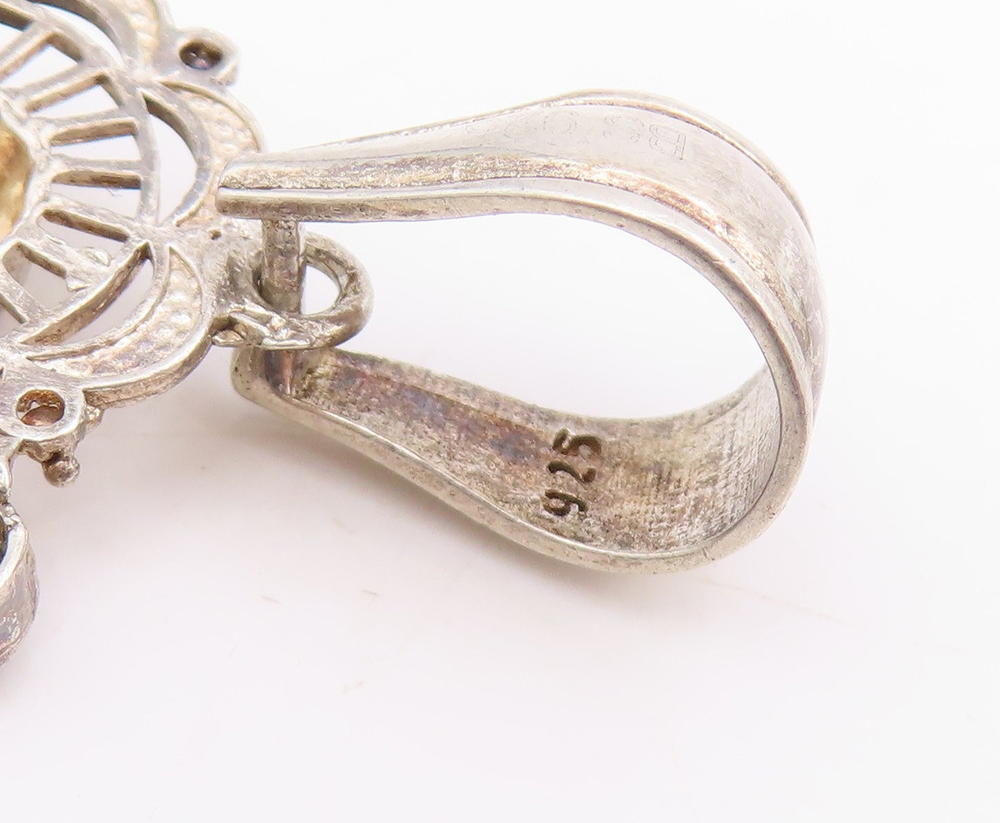 925 Sterling Silver Vintage Pendant Catholic Saint Jude Religious Locket PT25431