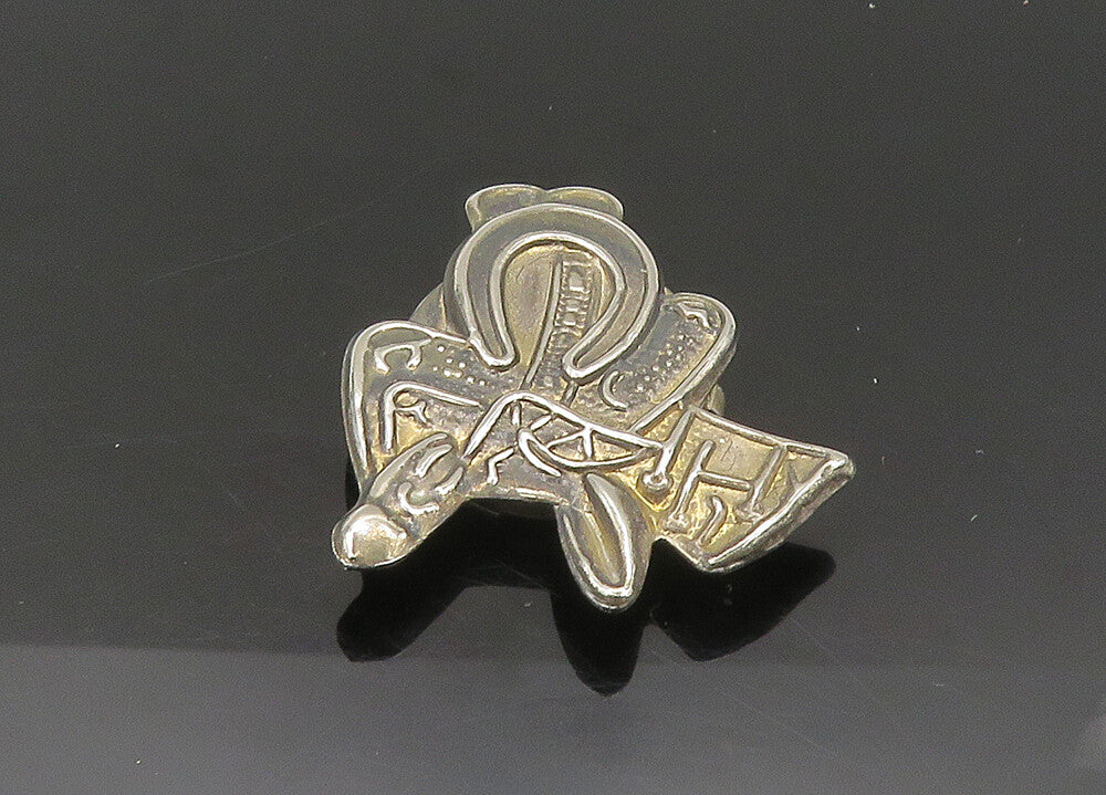 925 Silver Vintage Horse Saddle Dark Tone Button Cover TR3041
