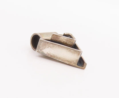 925 Sterling Silver Vintage Pendant MEXICO Designer Triangular Spiral  PT23355