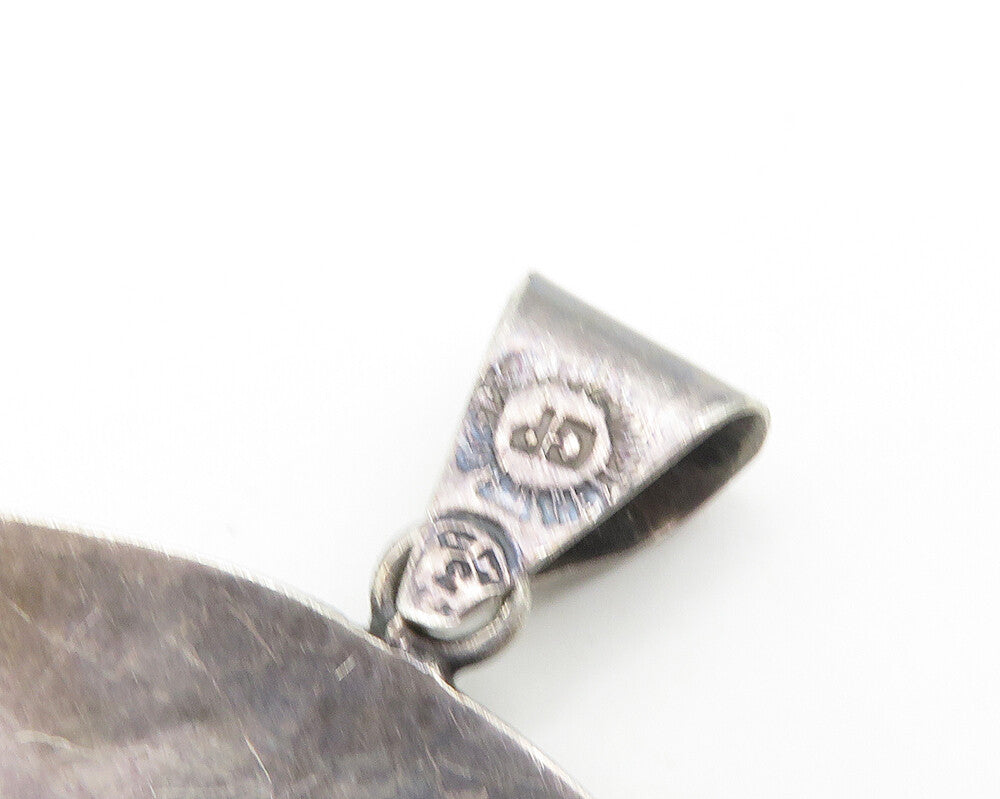 925 Sterling Silver  Vintage Oxidized Warriors Round Brooch Pin  BP7469