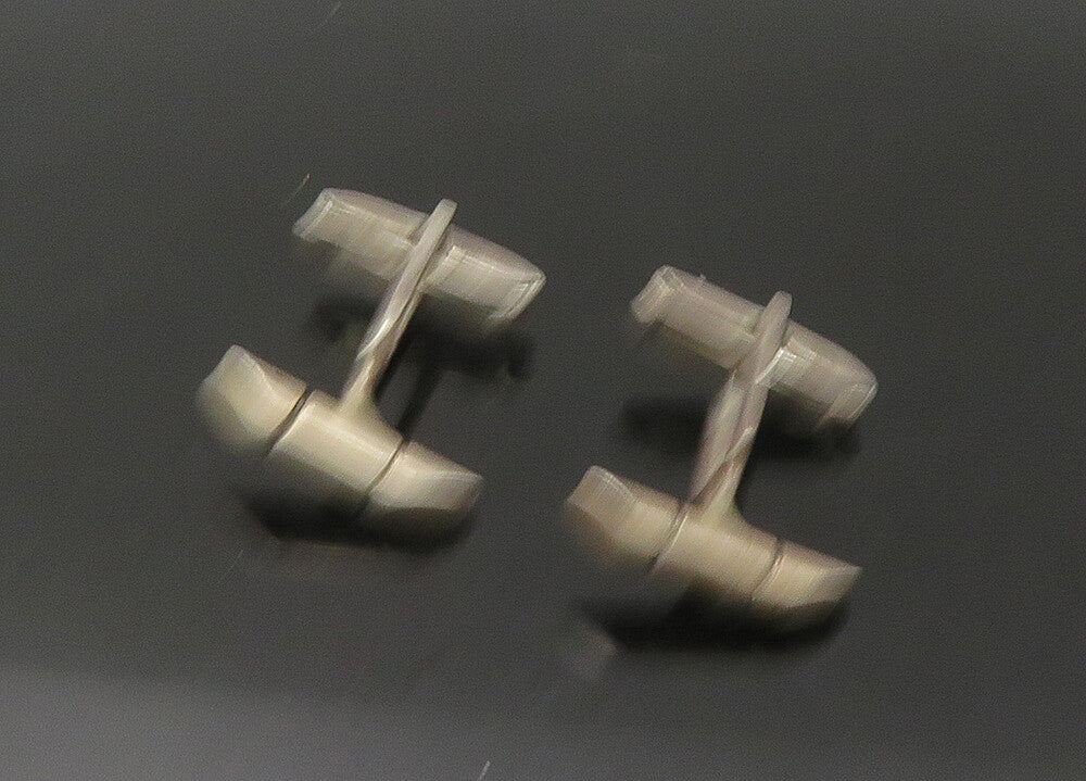925 Sterling Silver  Vintage Smooth Tapered Ends Petite Cufflinks  TR3062