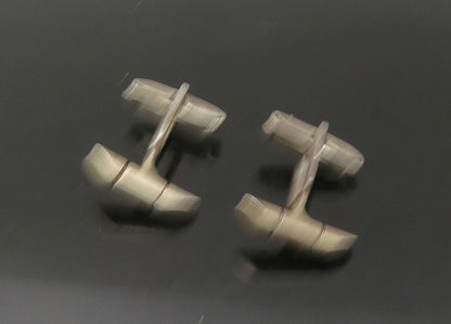 925 Sterling Silver  Vintage Smooth Tapered Ends Petite Cufflinks  TR3062