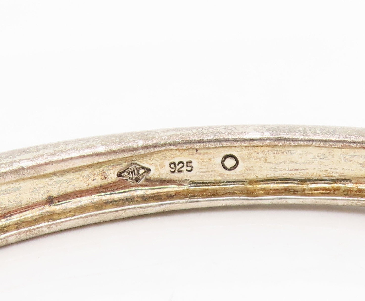 925 Sterling Silver Vintage Bracelet JUDITH JACK Solid Dotted Bangle  BT11584