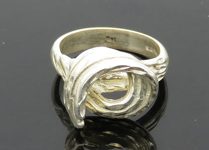 925 Sterling Silver  Vintage Shiny Diamond Cut Band Ring Sz 6.5  RG21037