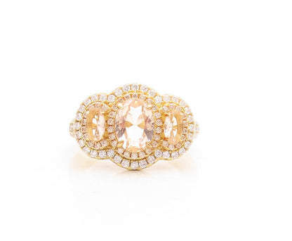 925 Sterling Silver Vintage Ring Gold Plated Designer 2 Tone CZ  Sz 7  RG30101