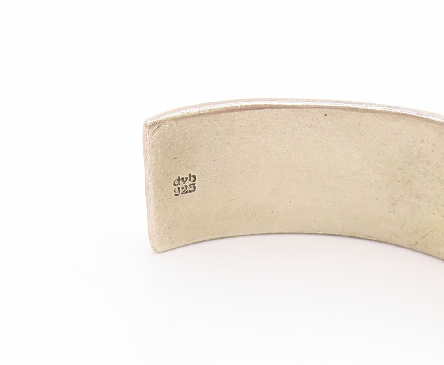 925 Sterling Silver Vintage Bracelet Engraved Anything Is Possible Cuff  BT11914