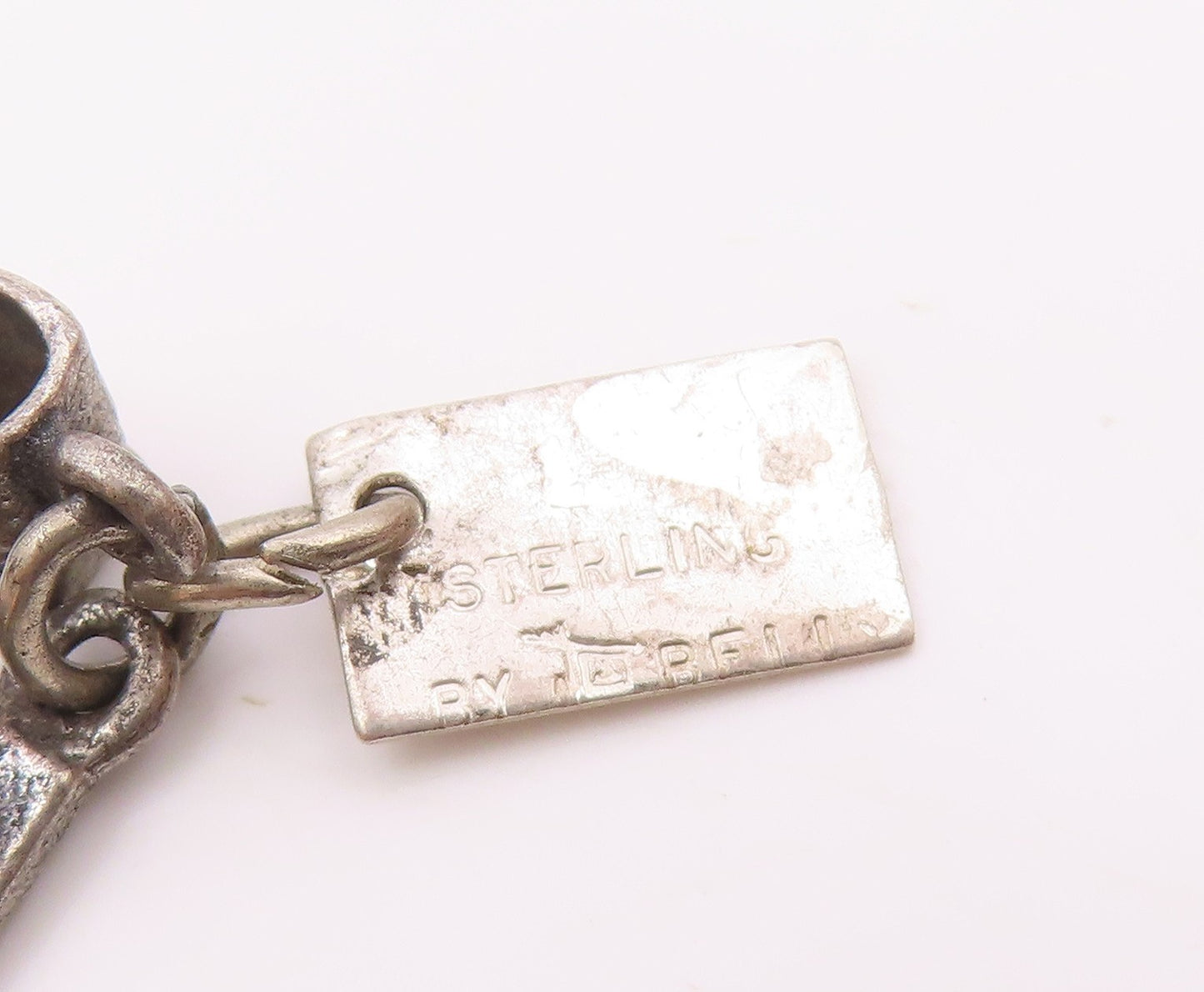 POST BELL 925 Silver  Vintage Sun Valley Ski Set Souvenir Pendant  PT18366