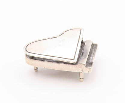 925 Sterling Silver Vintage Paper Weight Cutout 3D Grand Piano  TR3926