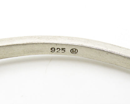 925 Silver  Vintage Genuine Black & White Diamonds Bangle Bracelet  BT5439