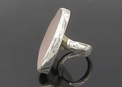 SACCO 925 Sterling Silver  Vintage Recycled Glass Cocktail Ring Sz 7.5 RG20275