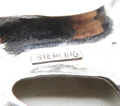 925 Sterling Silver  Vintage Sparkling Terrier Dog Motif Pendant  PT13342