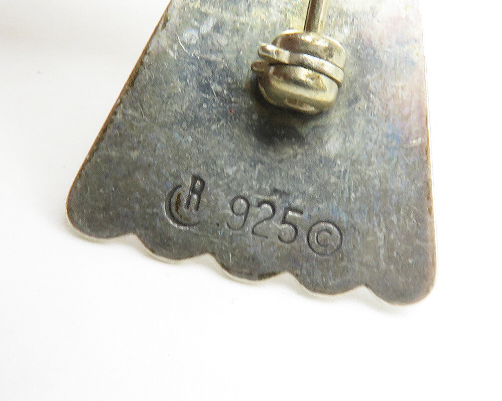CAROLYN POLLACK RELIOS 925 Silver  Vintage Love Heart Angel Brooch Pin  BP5416