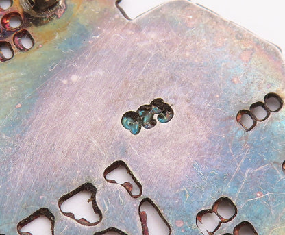 925 Sterling Silver  Vintage Dark Tone Etched Detail House Brooch Pin  BP8279