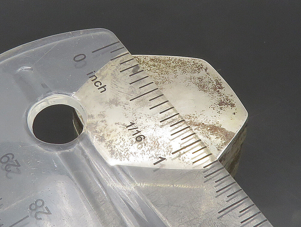 MEXICO 925 Sterling Silver  Vintage Shiny Hexagon Pill Box (OPENS)  TR3252