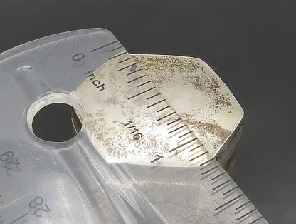 MEXICO 925 Sterling Silver  Vintage Shiny Hexagon Pill Box (OPENS)  TR3252
