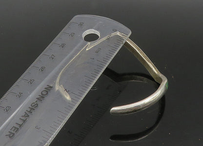 ZUNI NAVAJO 925 Silver  Vintage Inlaid Turquoise Pointed Cuff Bracelet  BT8941