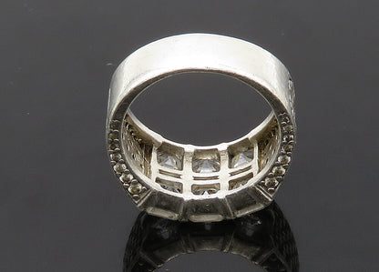 DANI 925 Sterling Silver  Vintage Cubic Zirconia Band Ring Sz 6.5  RG21170