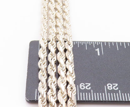 925 Sterling Silver Vintage Bracelet Etched Design Twisted Chains BT11272