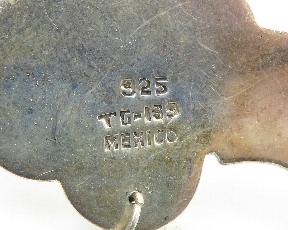 MEXICO 925 Sterling Silver  Vintage Pistol Gun Etched Detail Brooch Pin BP6897
