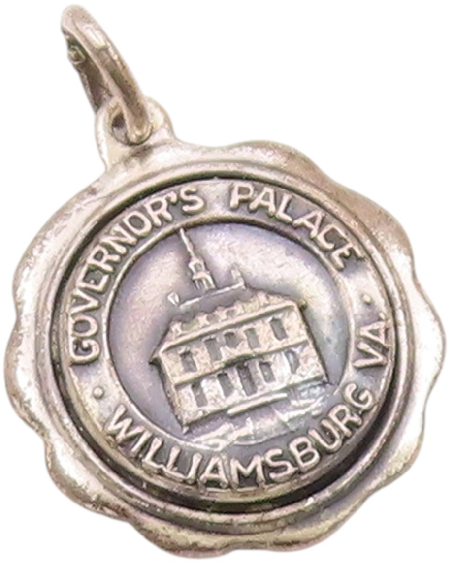 925 Sterling Silver  Vintage Governor's Palace Charm Pendant  PT20447